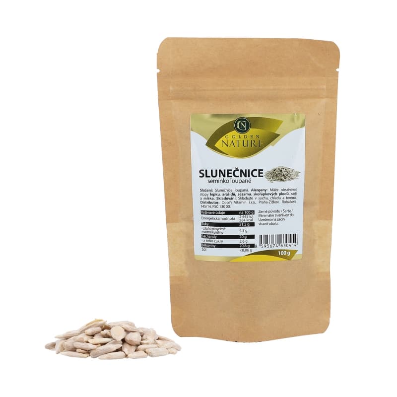 Golden Nature Slunečnicové semínko 100g - Golden Nature