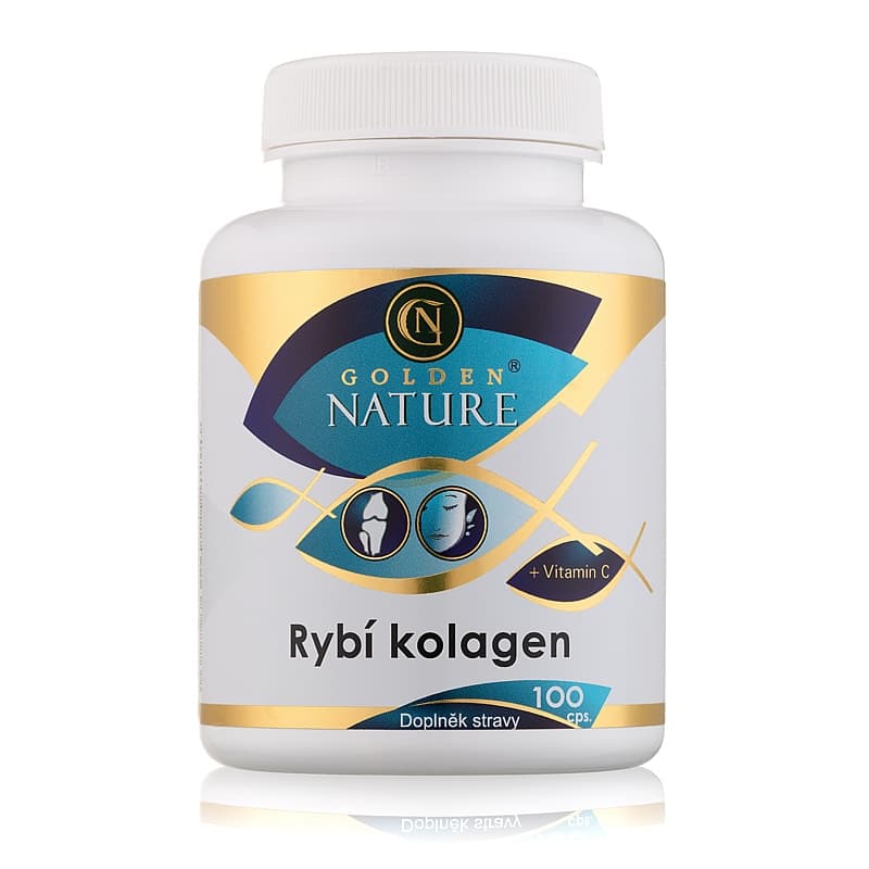 Golden Nature Rybí kolagen+Vitamin C 100 cps. - Golden Nature