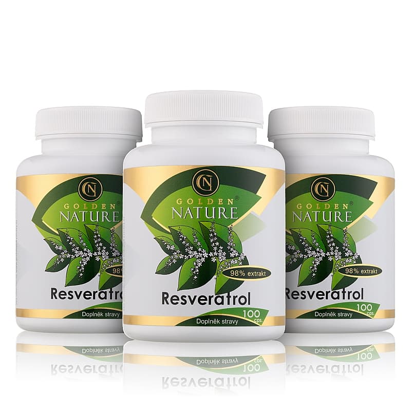 2+1 Golden Nature Resveratrol 98% 300 cps. - Golden Nature