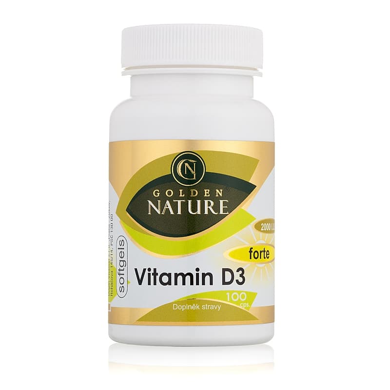 Golden Nature Vitamin D3 2000 I.U. softgel 100 cps. - Golden Nature