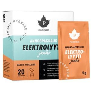 Puhdistamo Electrolyte Powder (Směs Elektrolytů) 20x5g mango pomeranč - Puhdistamo