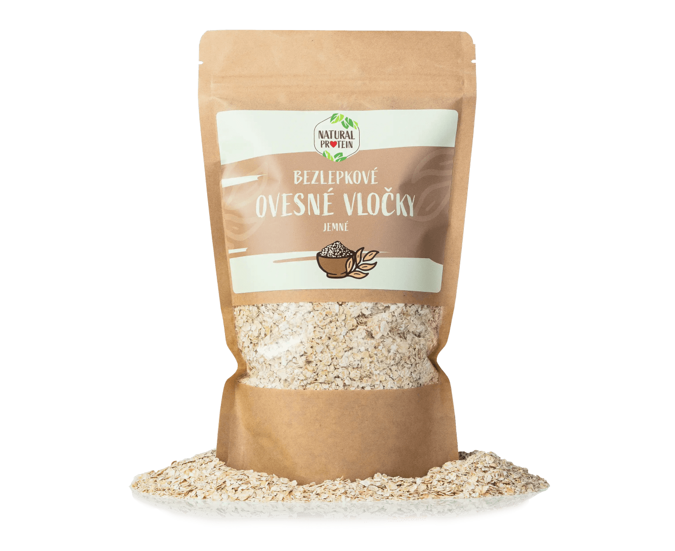 NaturalProtein Ovesné vločky bezlepkové jemné