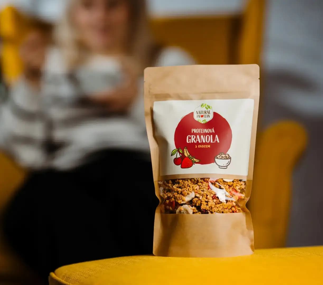 NaturalProtein Proteinová granola ovocná - náhled 5