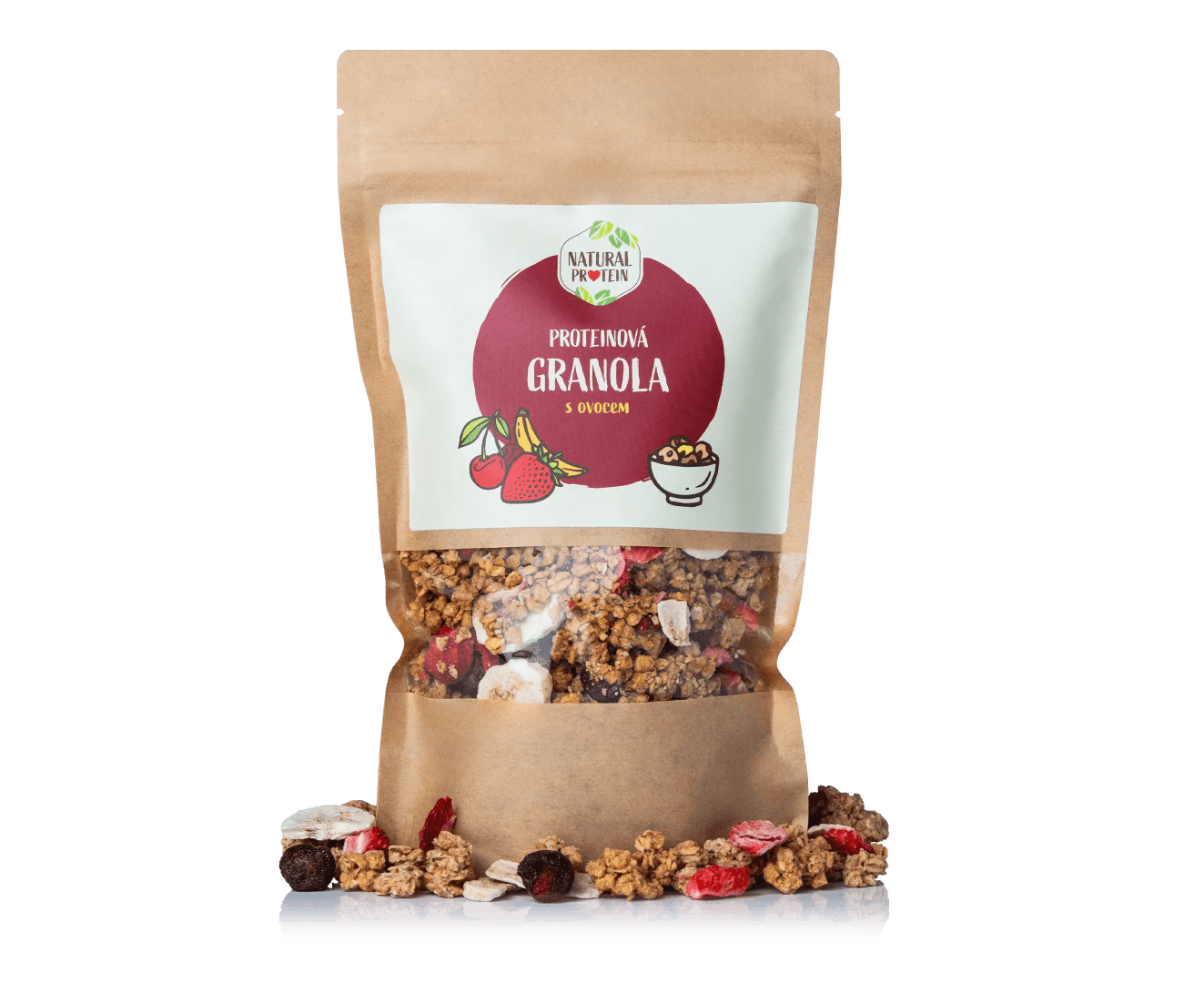 NaturalProtein Proteinová granola ovocná