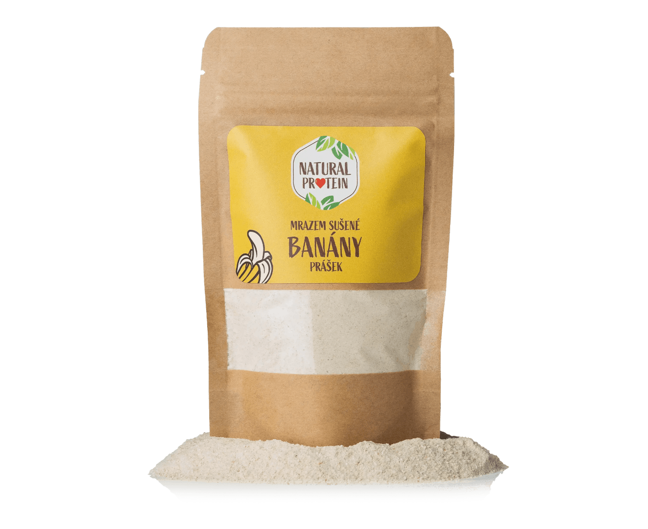 NaturalProtein Mrazem sušené banány prášek
