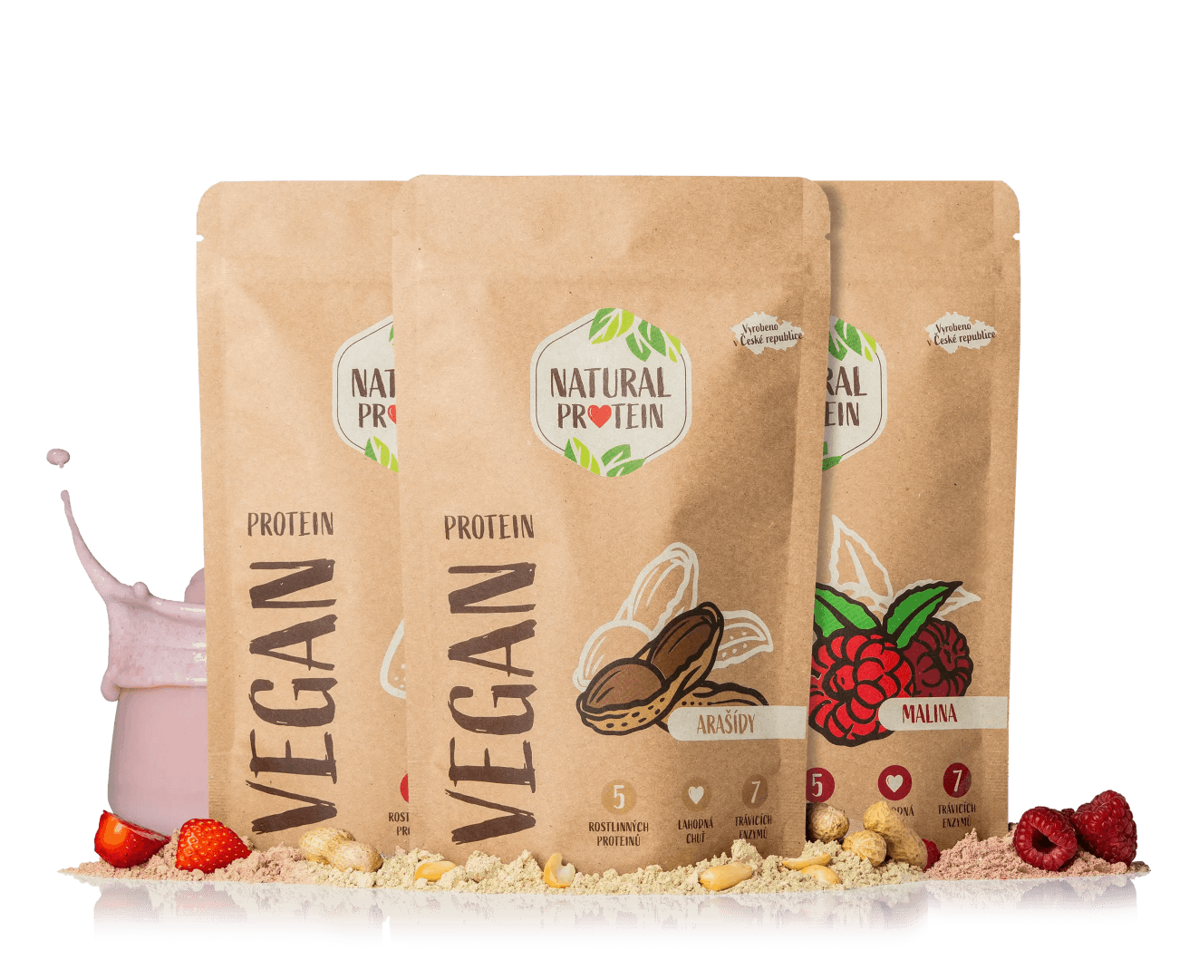 NaturalProtein 3x Veganský protein
