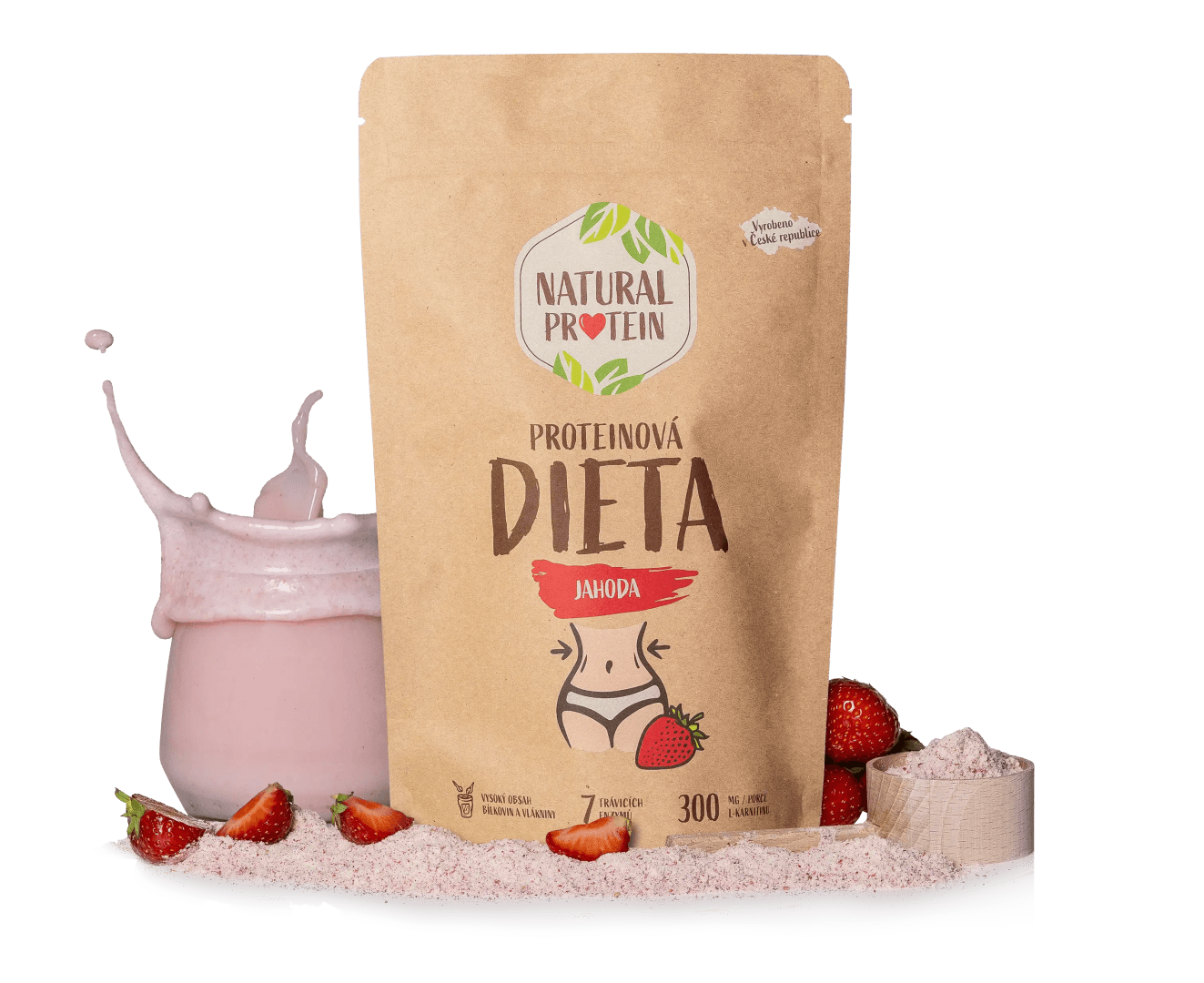 NaturalProtein Proteinová dieta Jahoda
