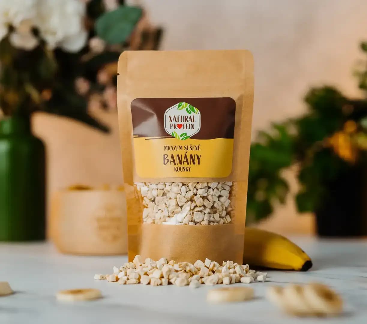 NaturalProtein Mrazem sušené banány kousky - náhled 2