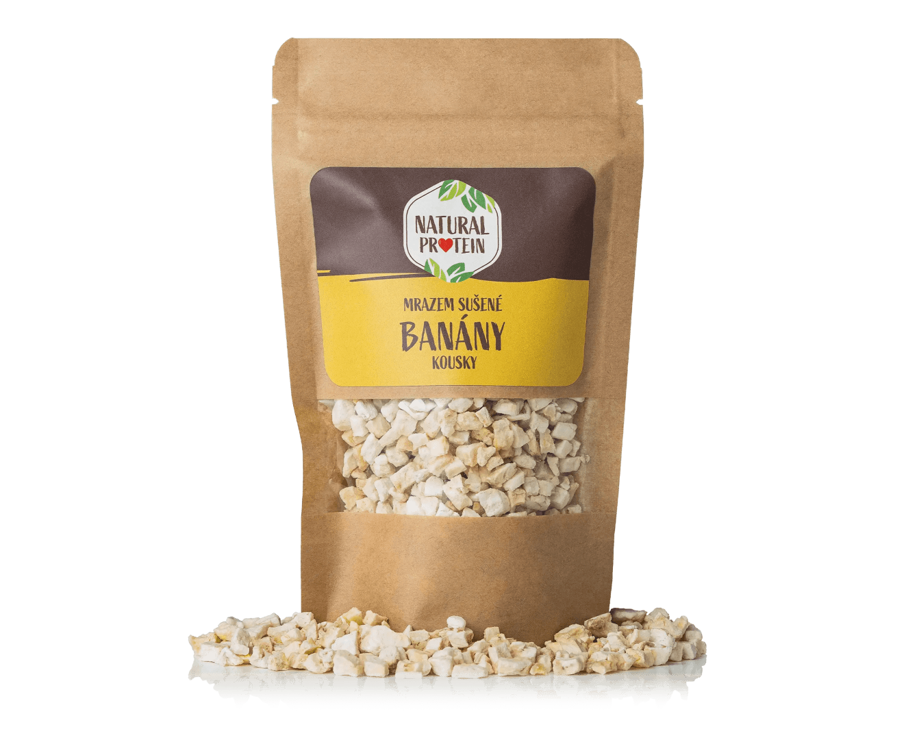 NaturalProtein Mrazem sušené banány kousky