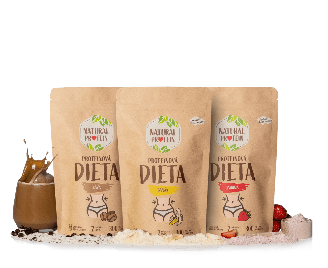 NaturalProtein Proteinová dieta (3 balení)