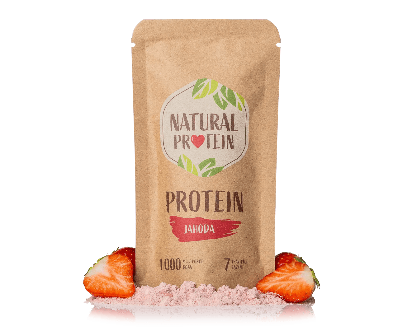 NaturalProtein Jahodový protein (35 g)