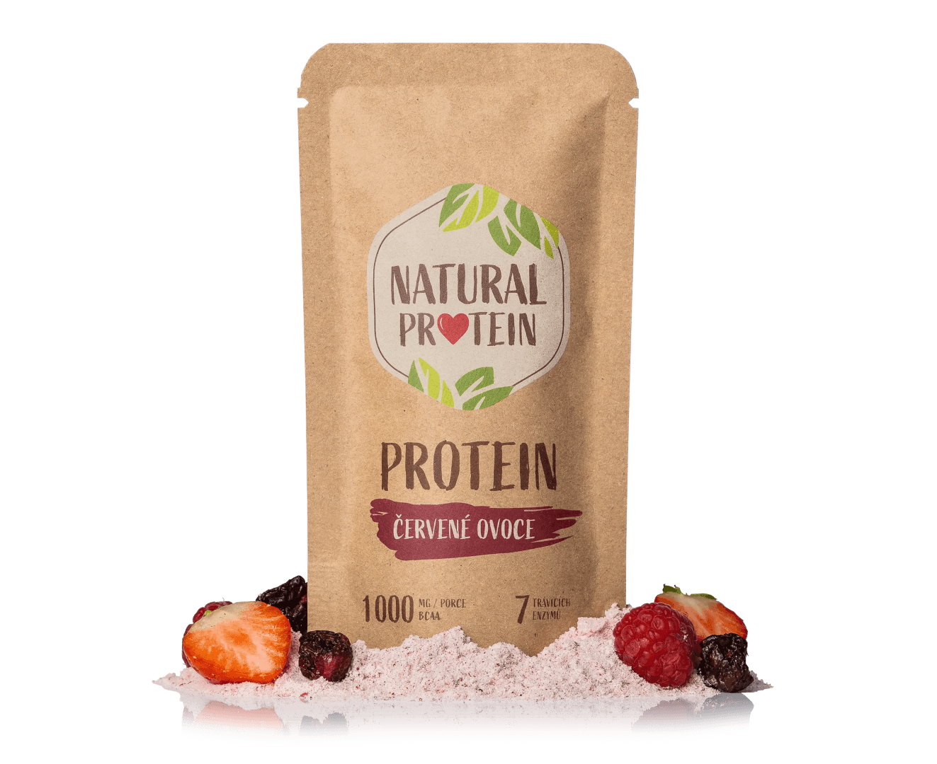 NaturalProtein Protein s červeným ovocem (35 g)