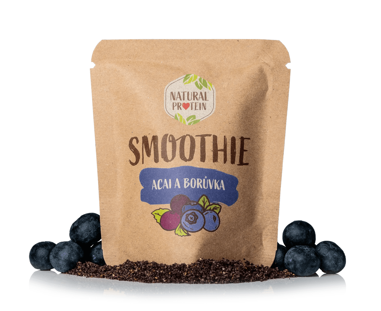 NaturalProtein Smoothie Borůvka + Acai