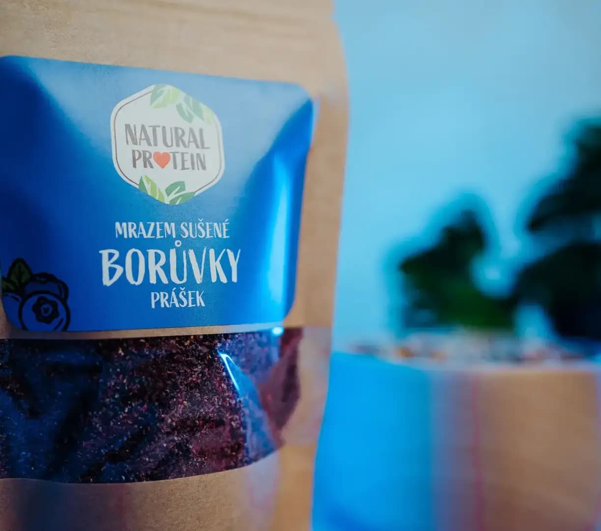 NaturalProtein Mrazem sušené borůvky prášek - náhled 3