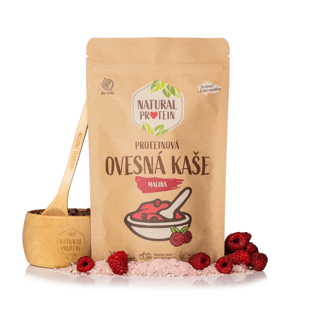 NaturalProtein Proteinová ovesná kaše Malina