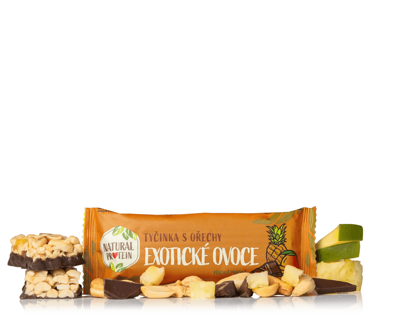 NaturalProtein Ořechová tyčinka exotické ovoce
