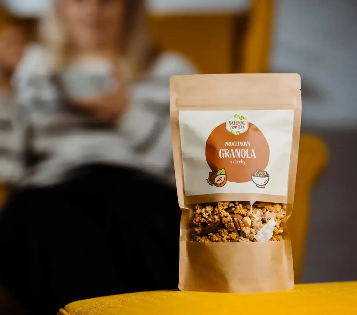 NaturalProtein Proteinová granola ořechová - náhled 4