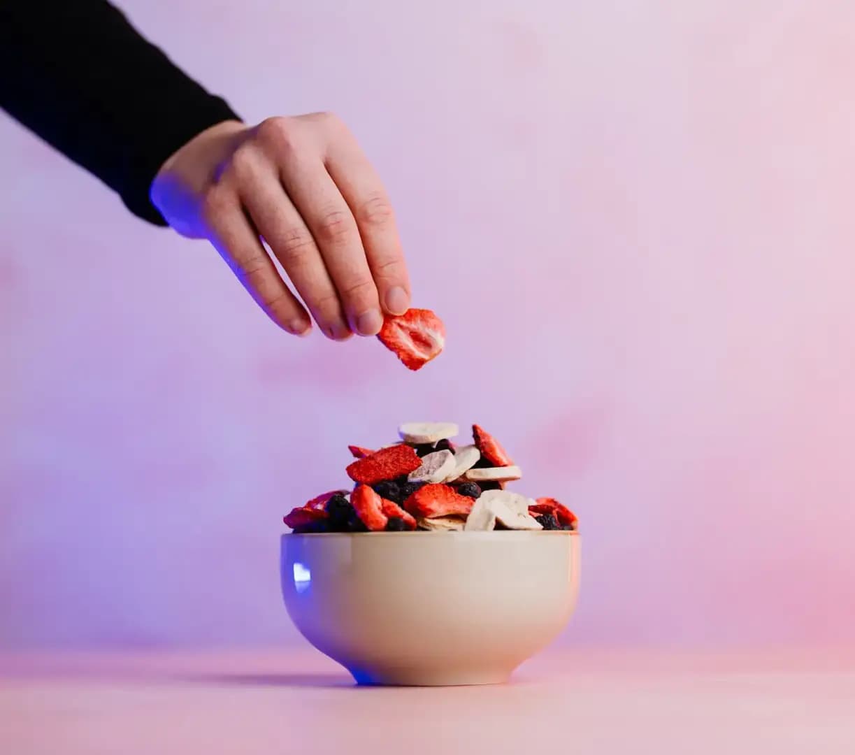 NaturalProtein Mrazem sušený mix jahoda, banán, borůvka - náhled 4