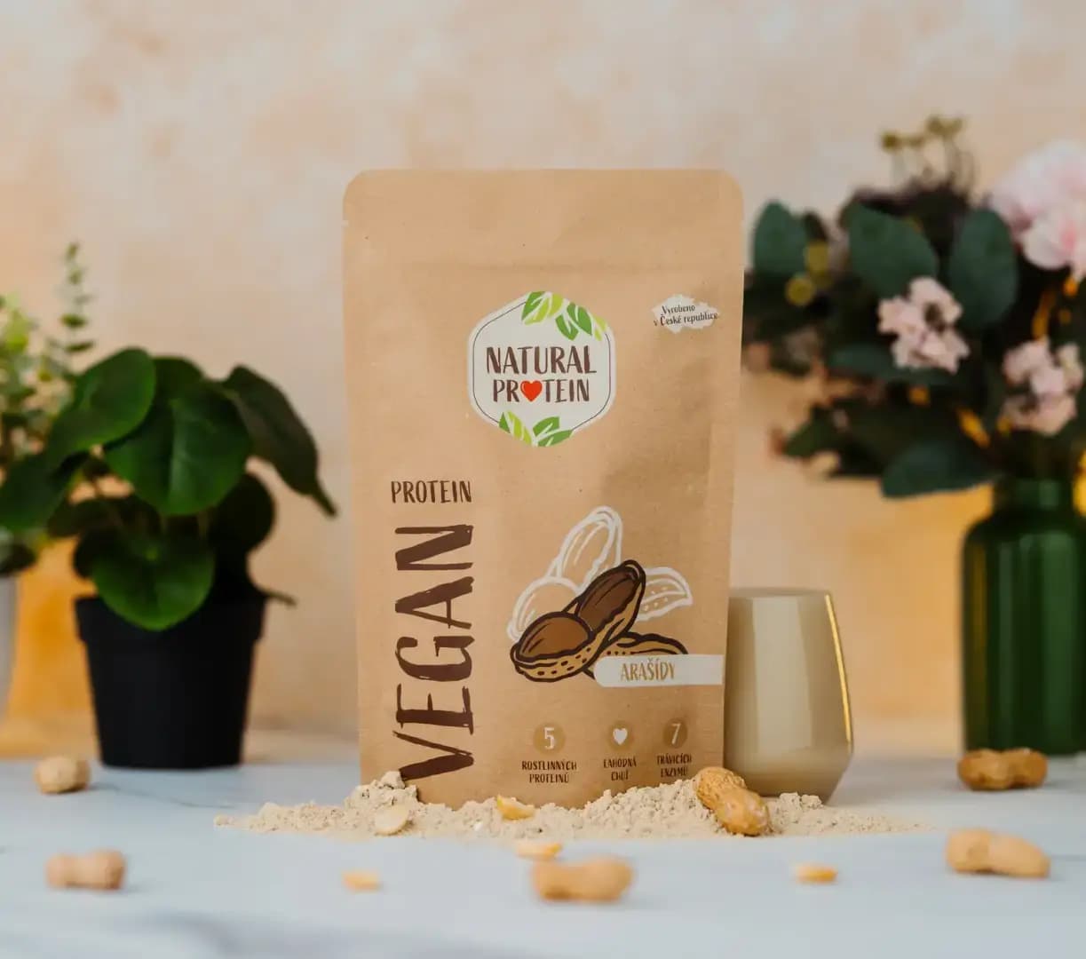 NaturalProtein Veganský protein Arašídy - náhled 2