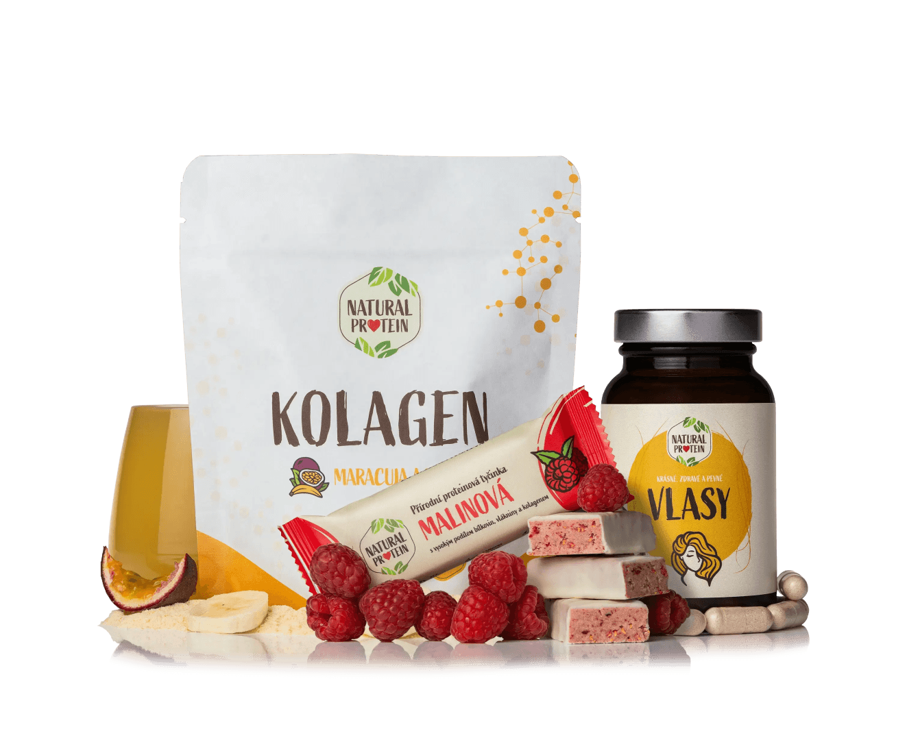 NaturalProtein Krásné vlasy (Kolagen + vlasy + tyčinka)