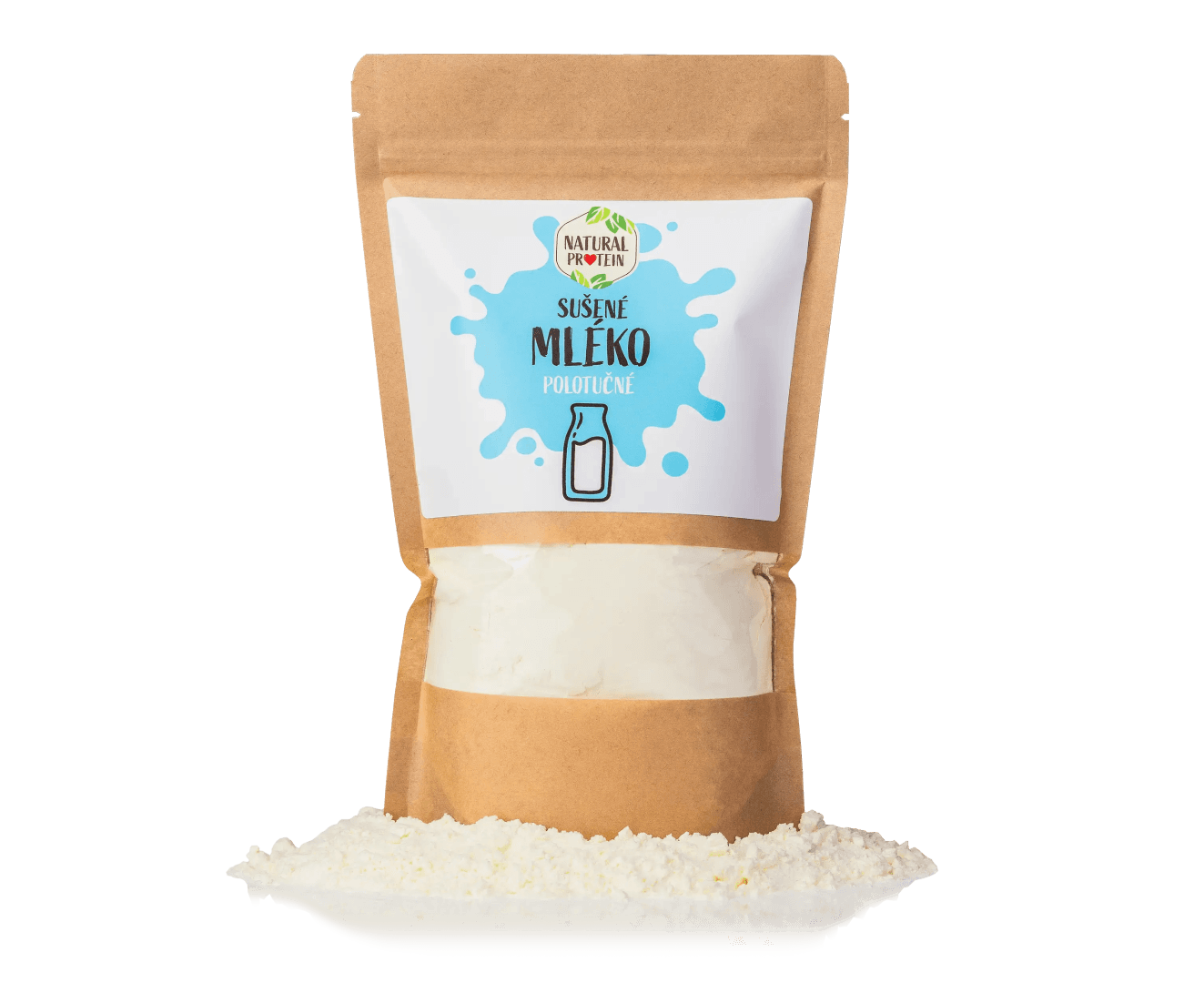 NaturalProtein Sušené polotučné mléko