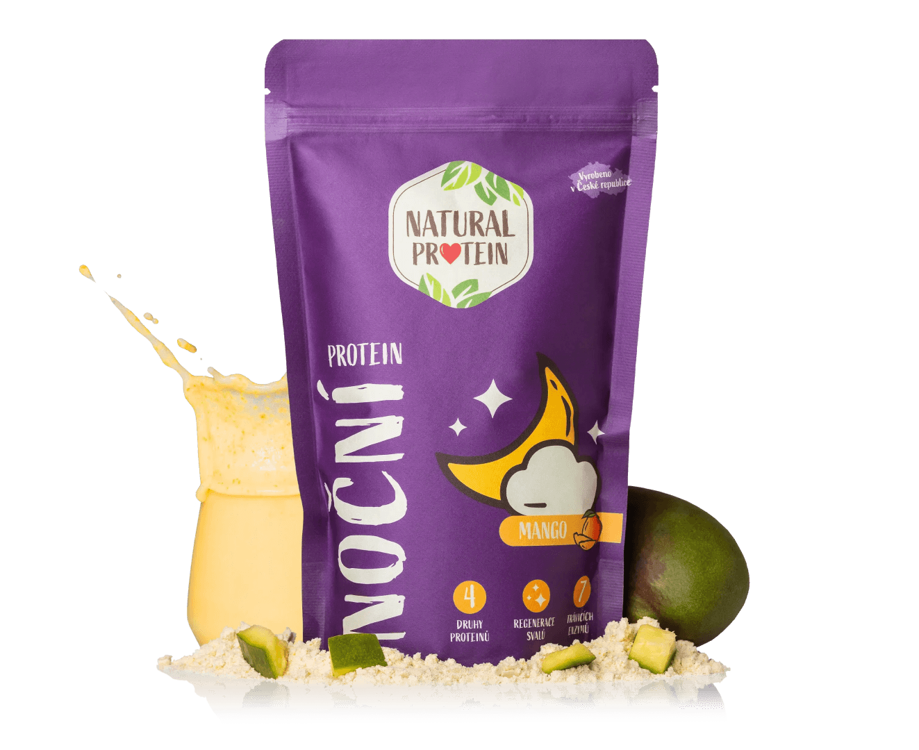 NaturalProtein Noční protein Mango