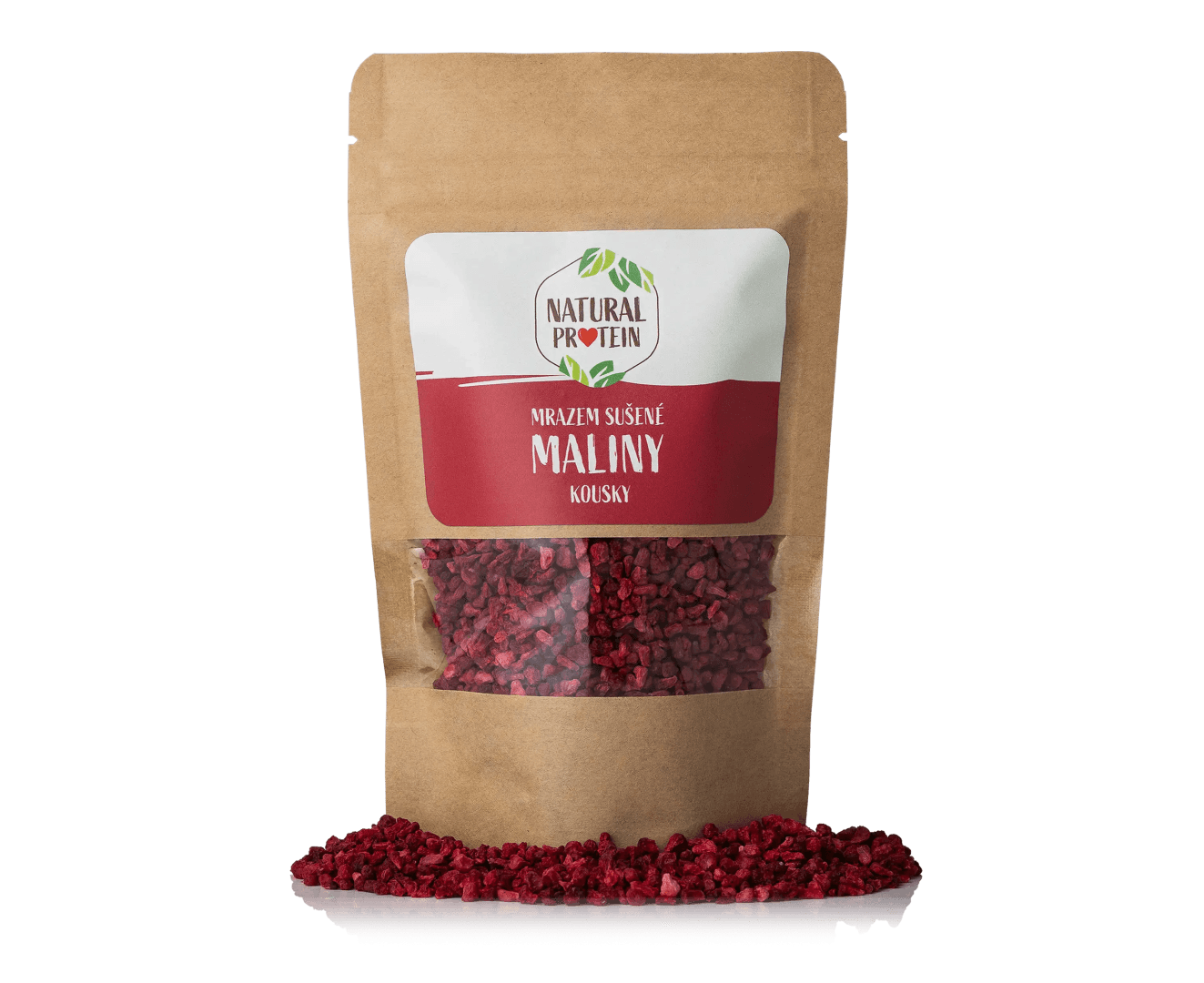 NaturalProtein Mrazem sušené maliny kousky