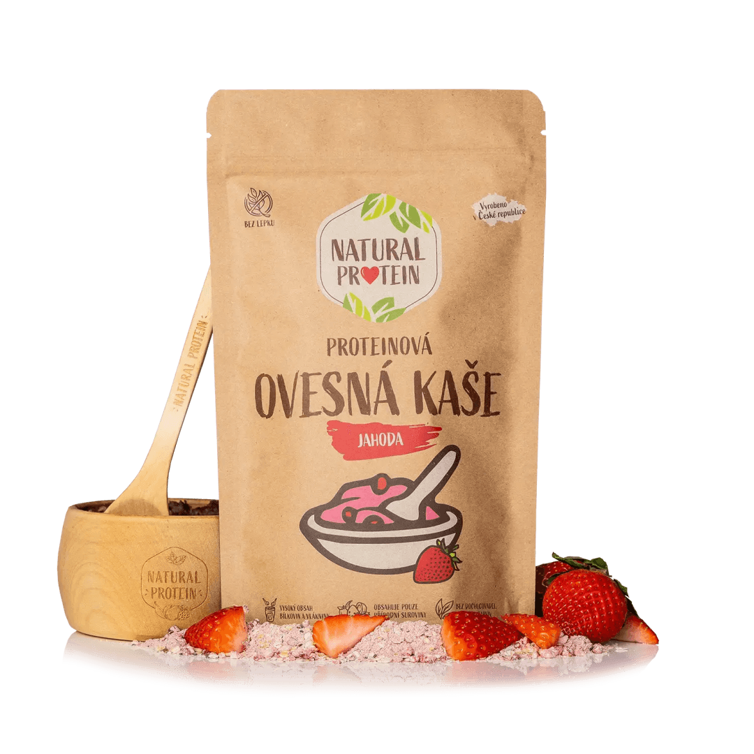 NaturalProtein Proteinová ovesná kaše Jahoda