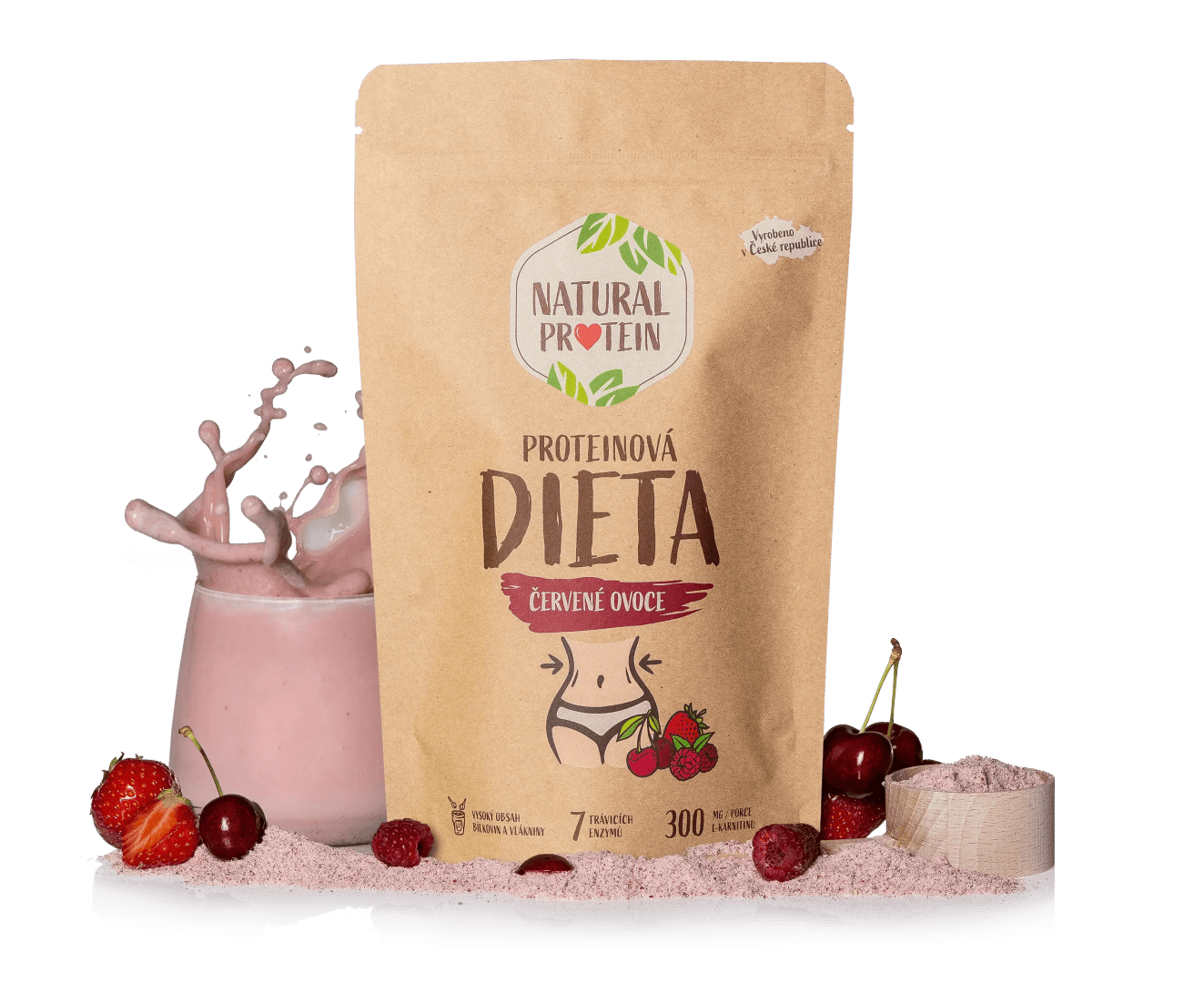 NaturalProtein Proteinová dieta Červené ovoce