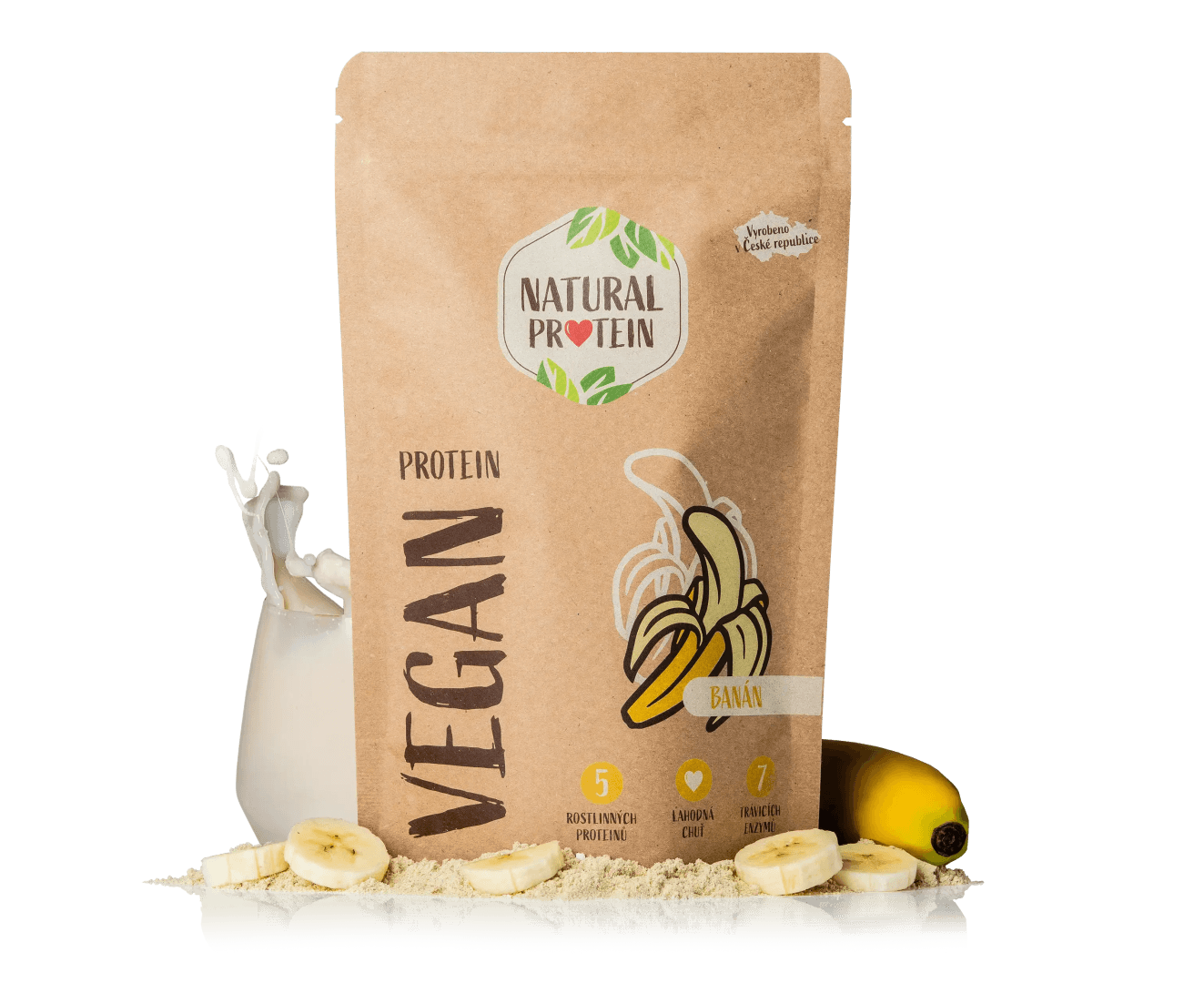 NaturalProtein Veganský protein Banán