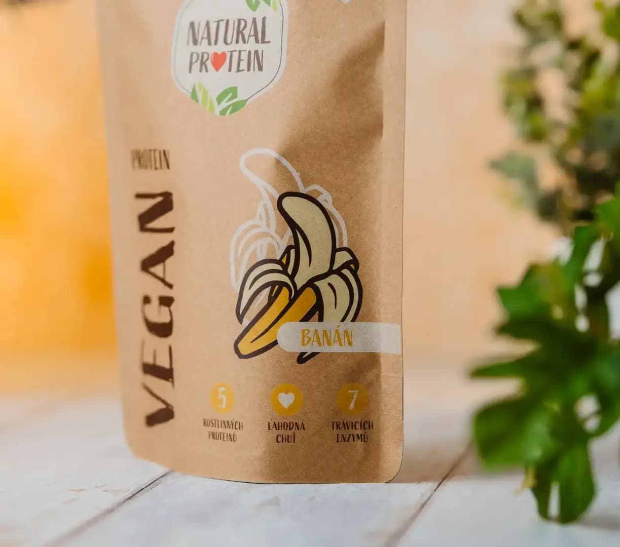 NaturalProtein Veganský protein Banán - náhled 3