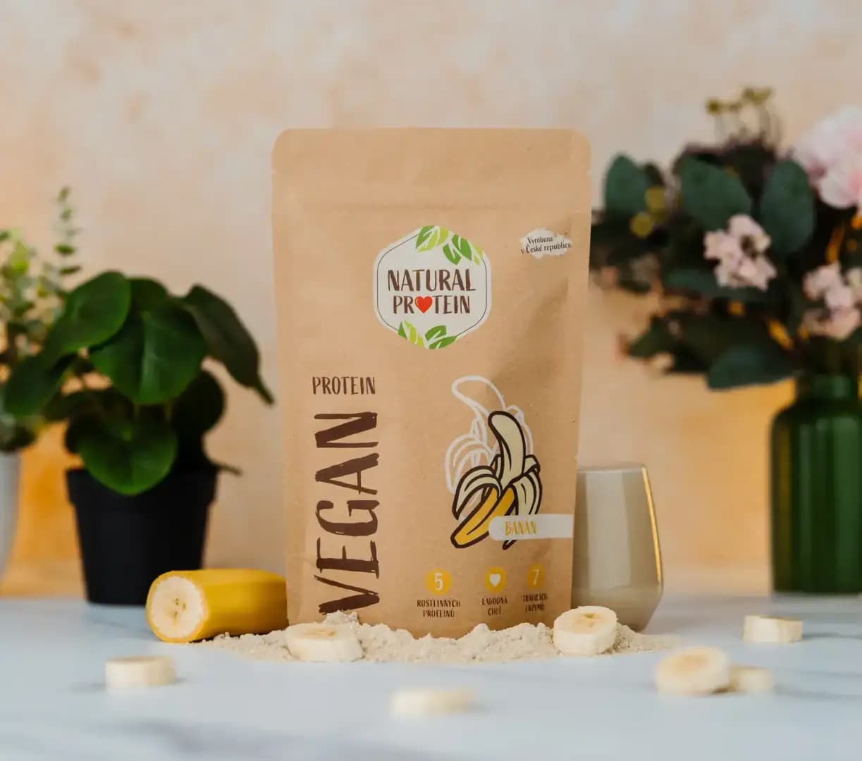 NaturalProtein Veganský protein Banán - náhled 2