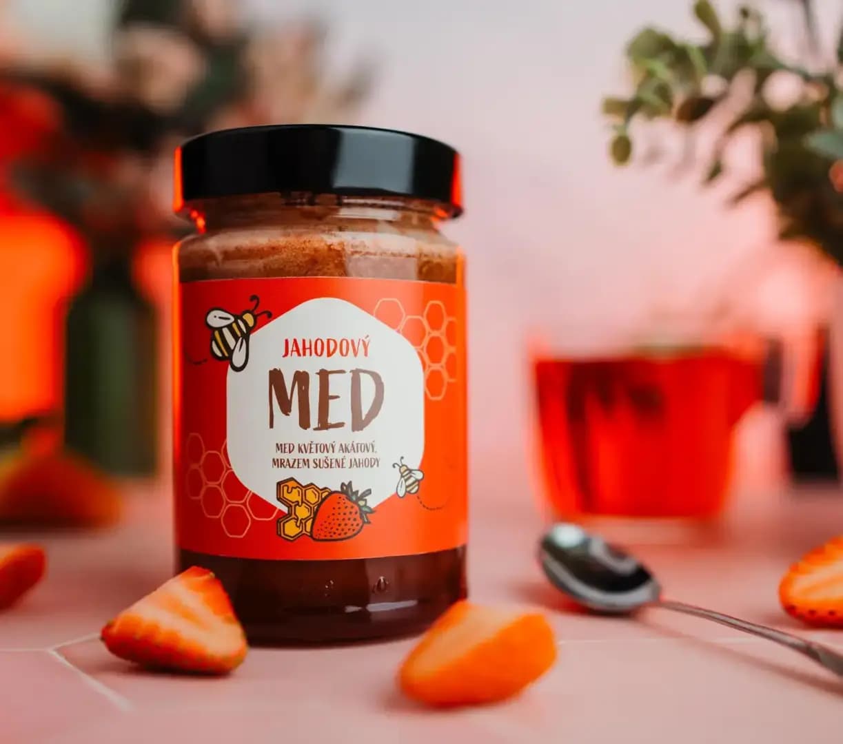NaturalProtein Jahodový med - náhled 3
