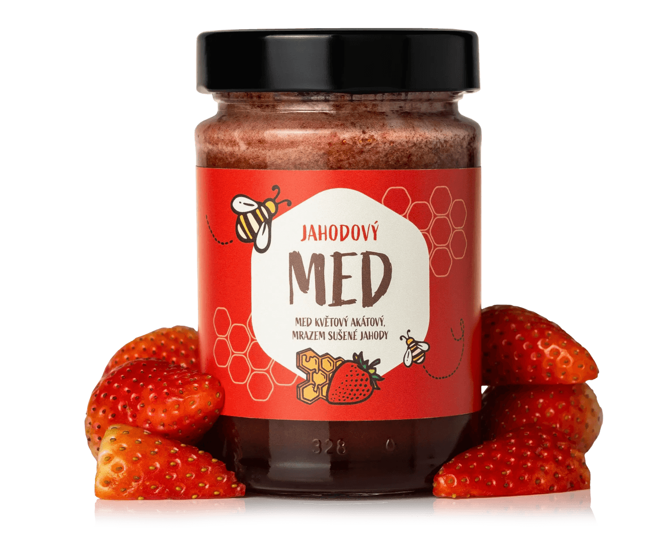 NaturalProtein Jahodový med