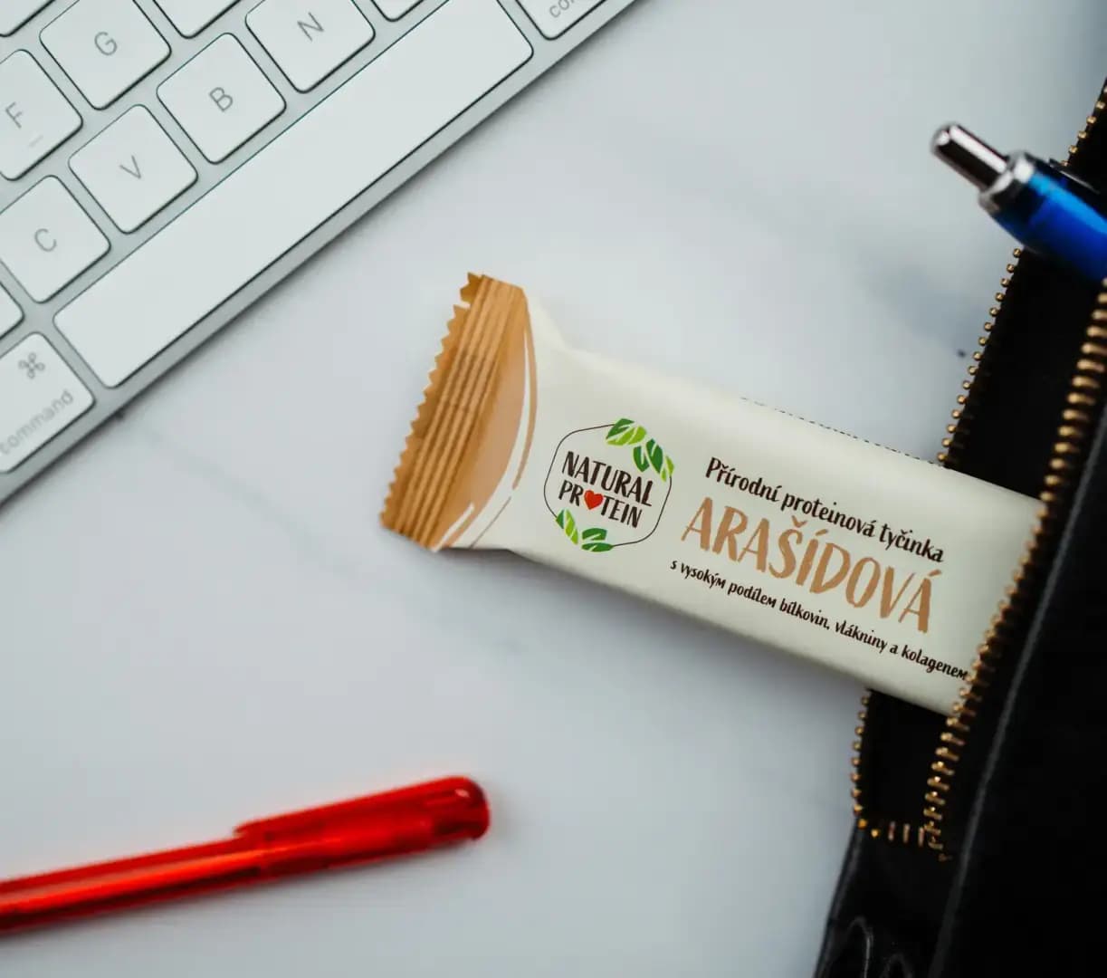 NaturalProtein Proteinová tyčinka s kolagenem Arašídová - náhled 2