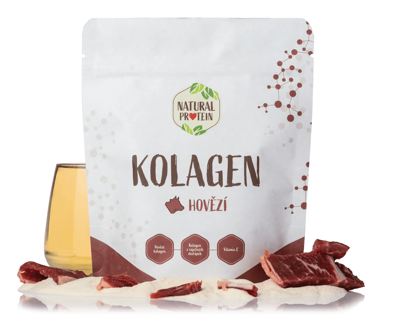 NaturalProtein Kolagen hovězí (klouby, chrupavky, šlachy)