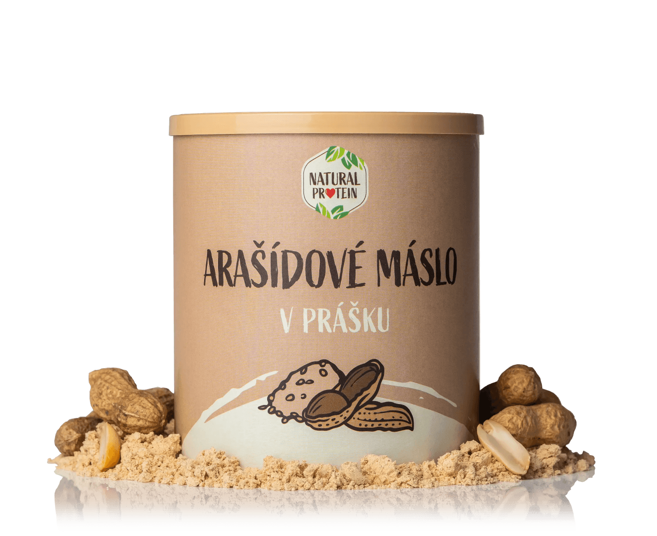 NaturalProtein Arašídové máslo v prášku