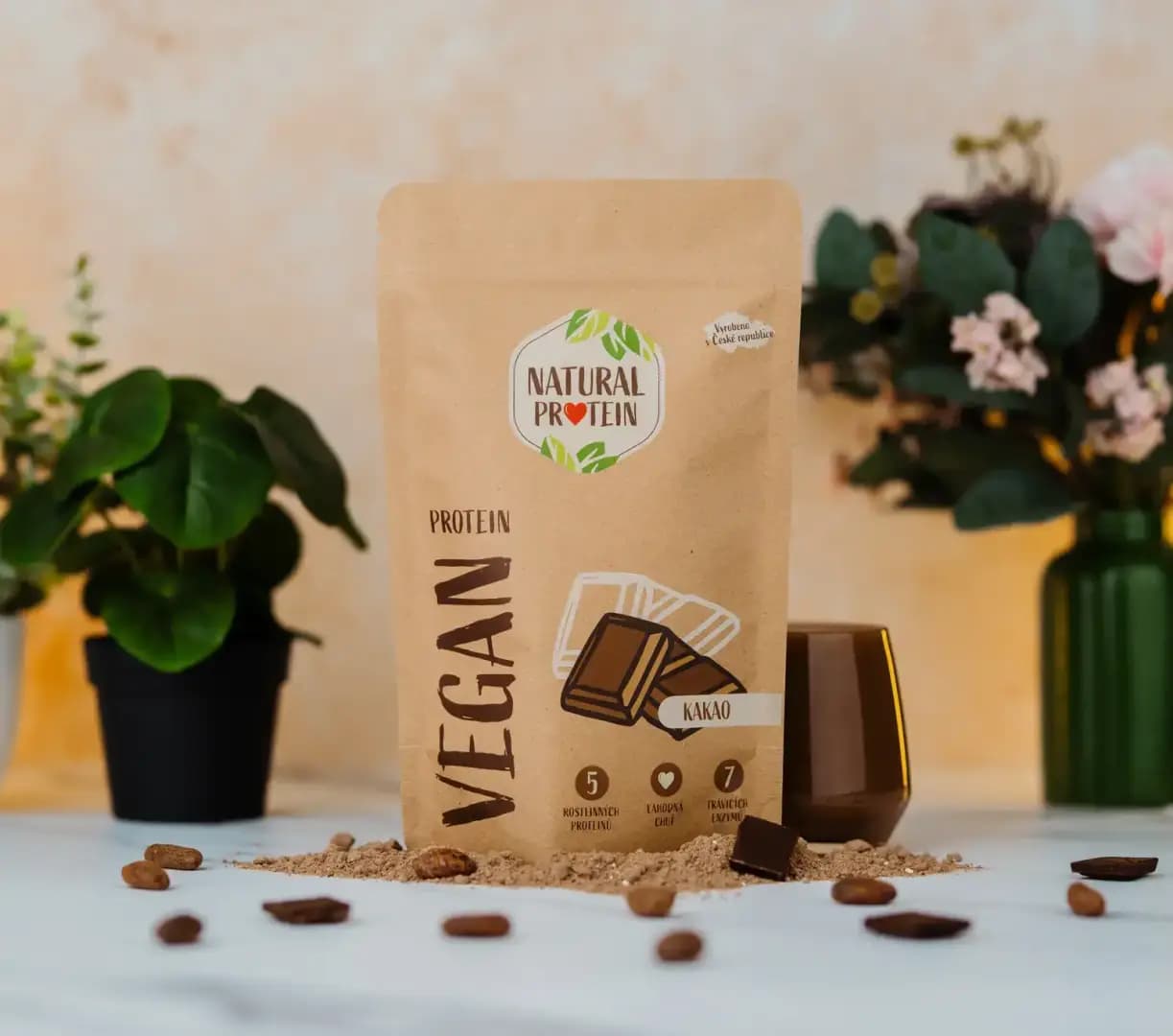 NaturalProtein Veganský protein Kakao - náhled 2