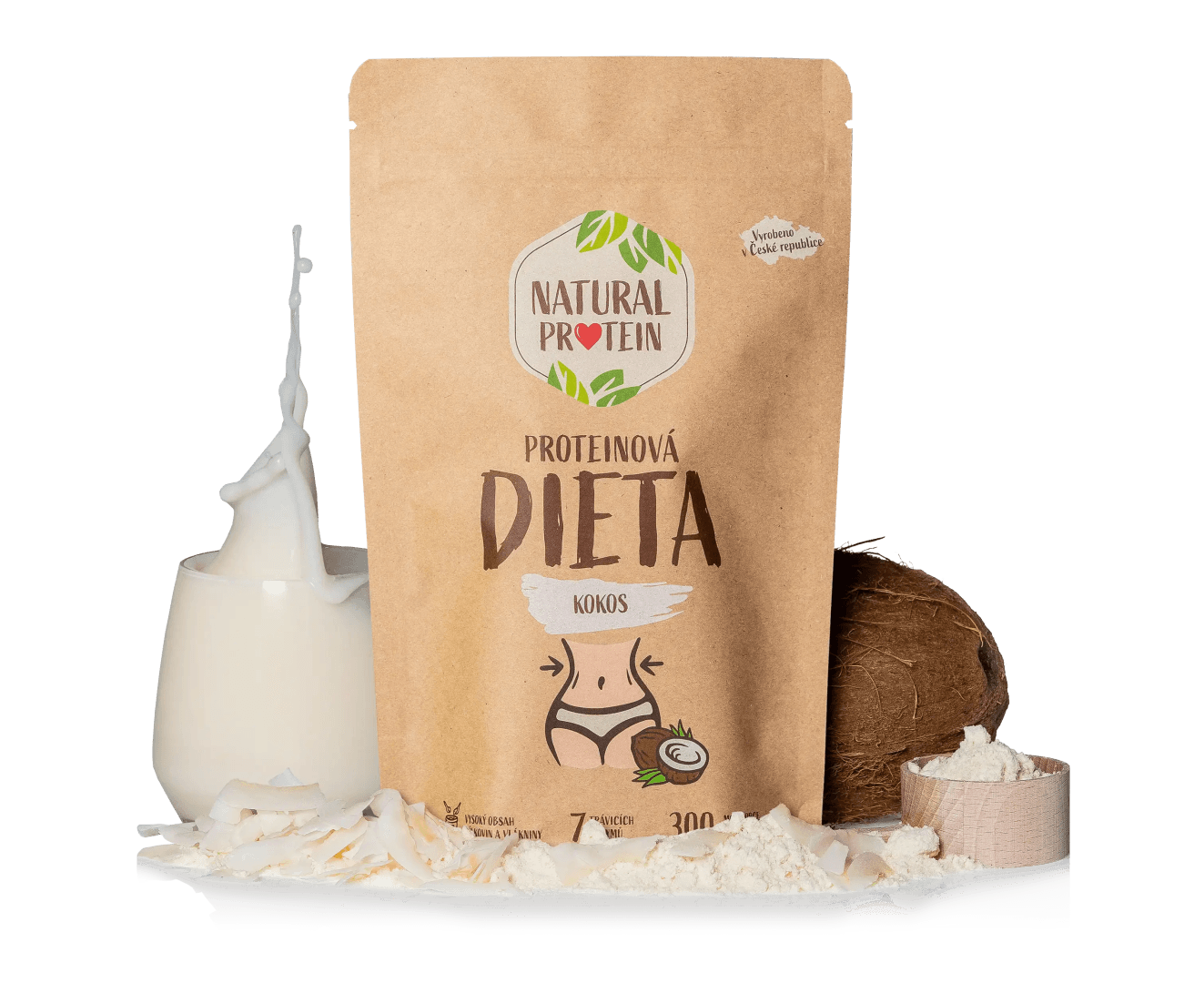 NaturalProtein Proteinová dieta Kokos