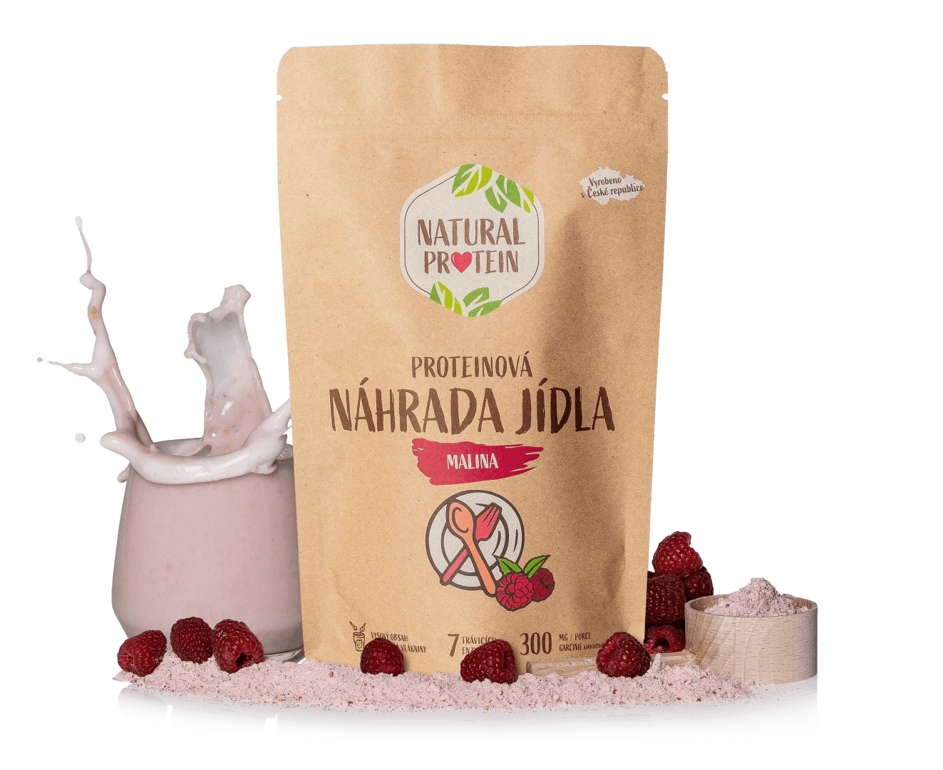 NaturalProtein Náhrada jídla Malina