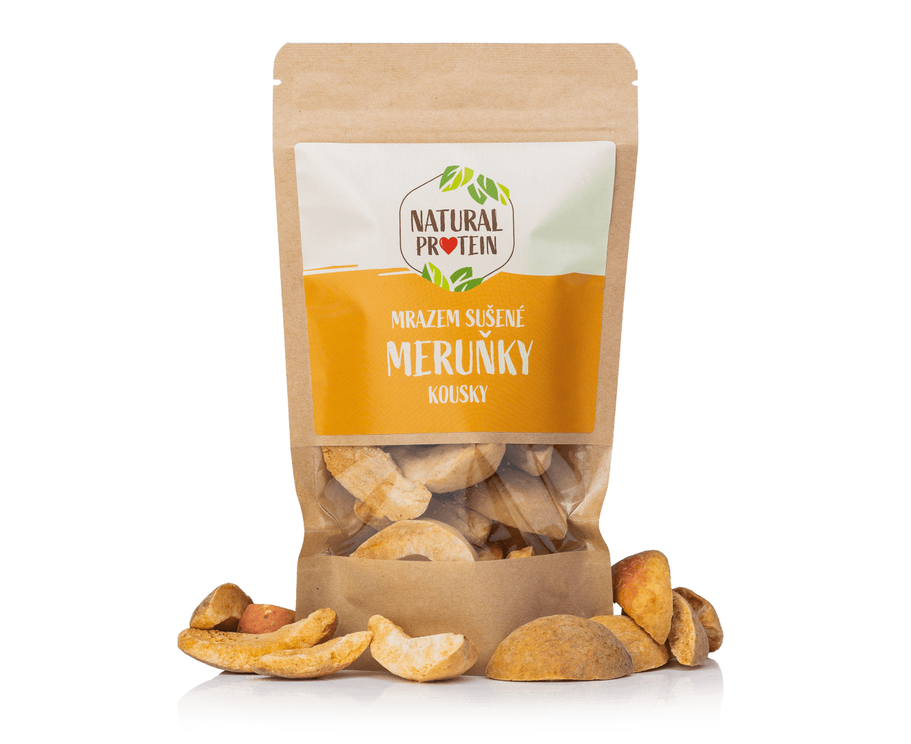 NaturalProtein Mrazem sušené meruňky kousky