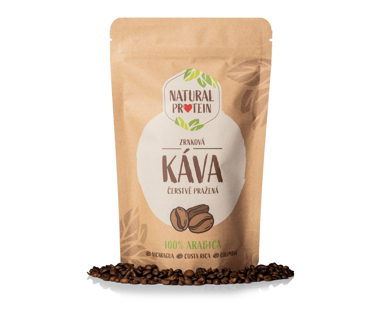 NaturalProtein Zrnková káva 100% Arabica