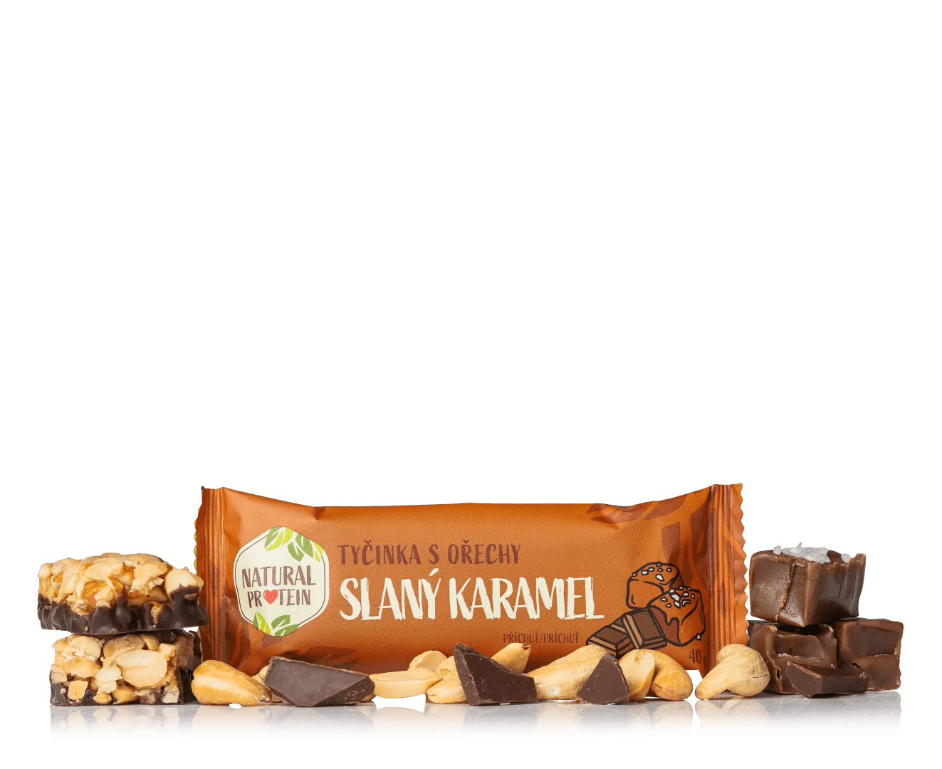 NaturalProtein Ořechová tyčinka slaný karamel