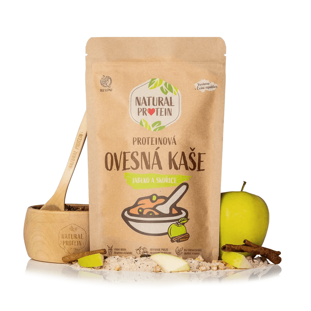 NaturalProtein Proteinová ovesná kaše Jablko a skořice