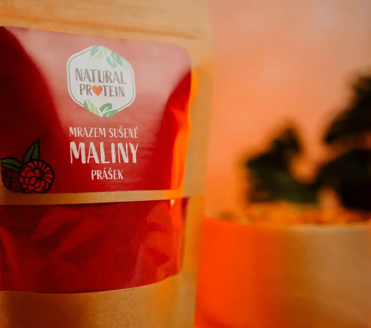 NaturalProtein Mrazem sušené maliny prášek - náhled 3