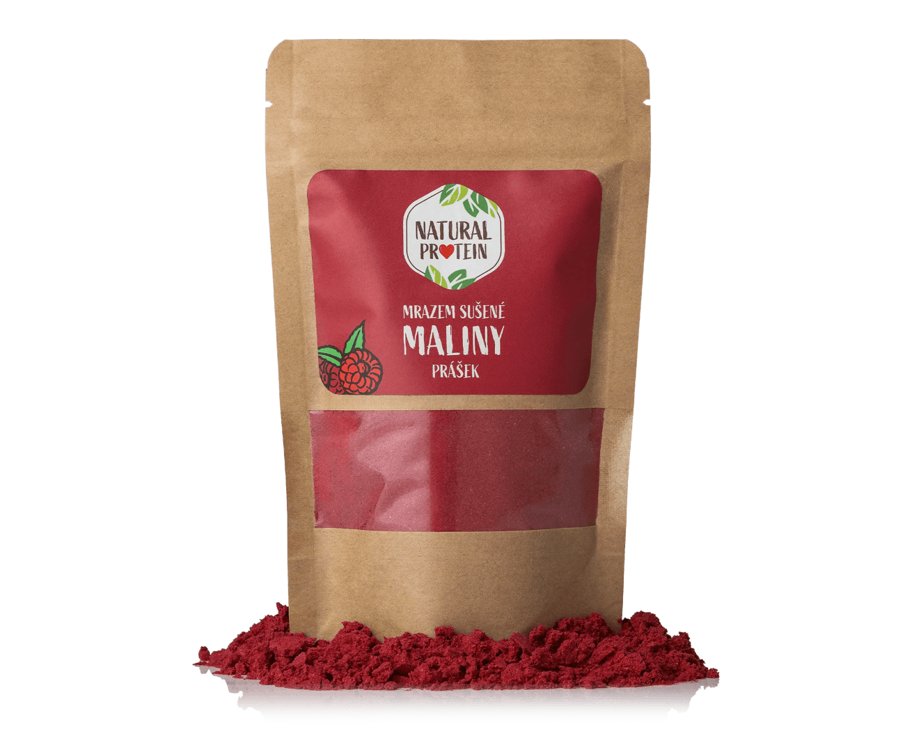 NaturalProtein Mrazem sušené maliny prášek