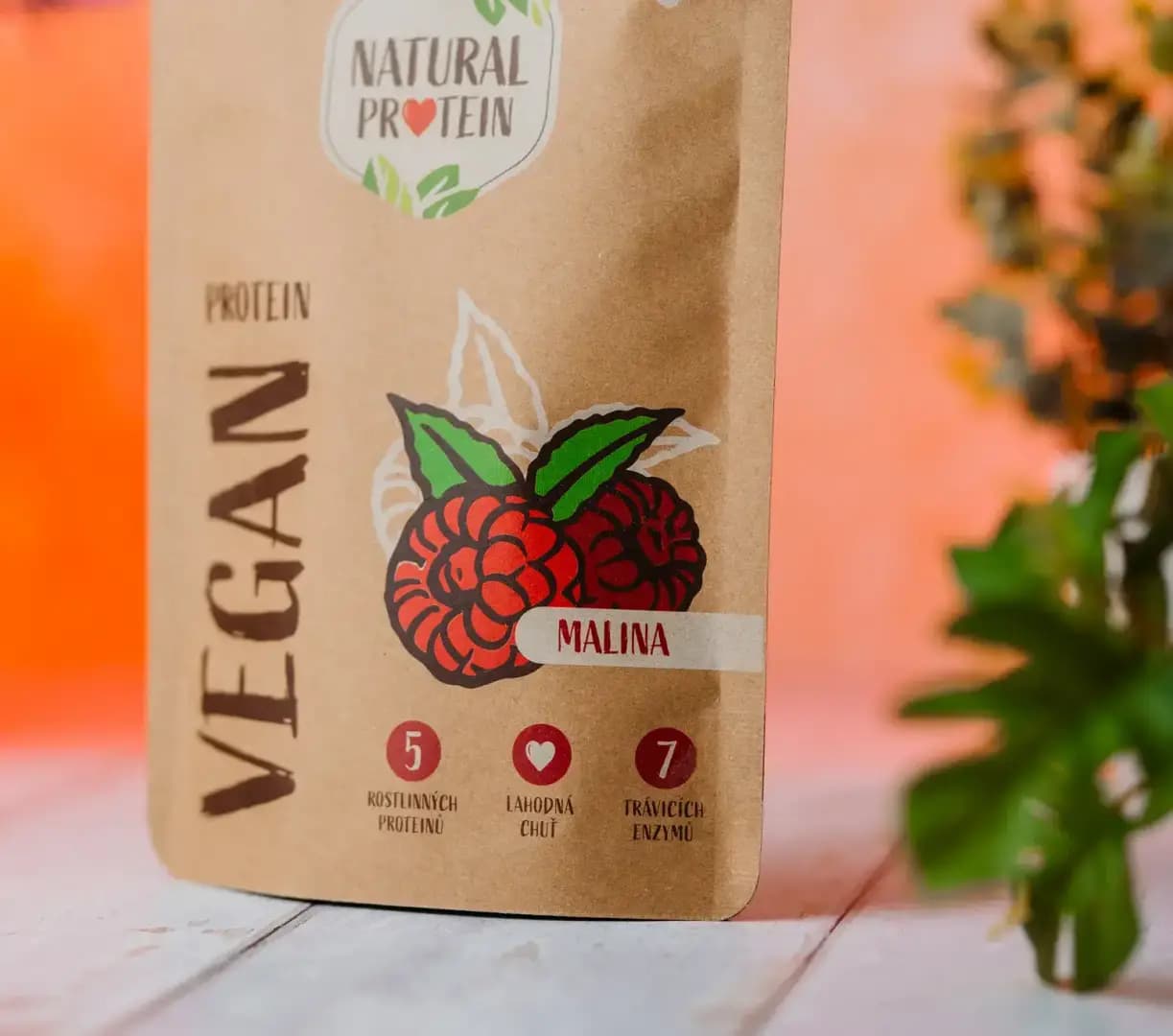 NaturalProtein Veganský protein Malina - náhled 5