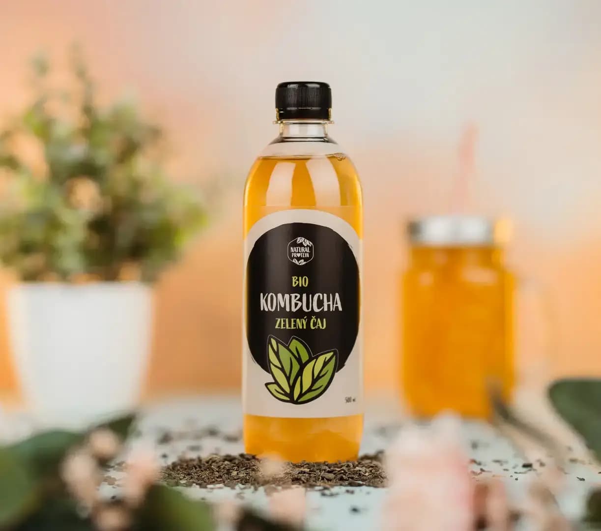 NaturalProtein BIO kombucha zelený čaj - náhled 4