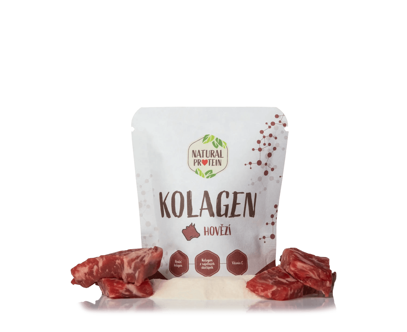 NaturalProtein Kolagen hovězí (10 g, klouby, chrupavky, šlachy)