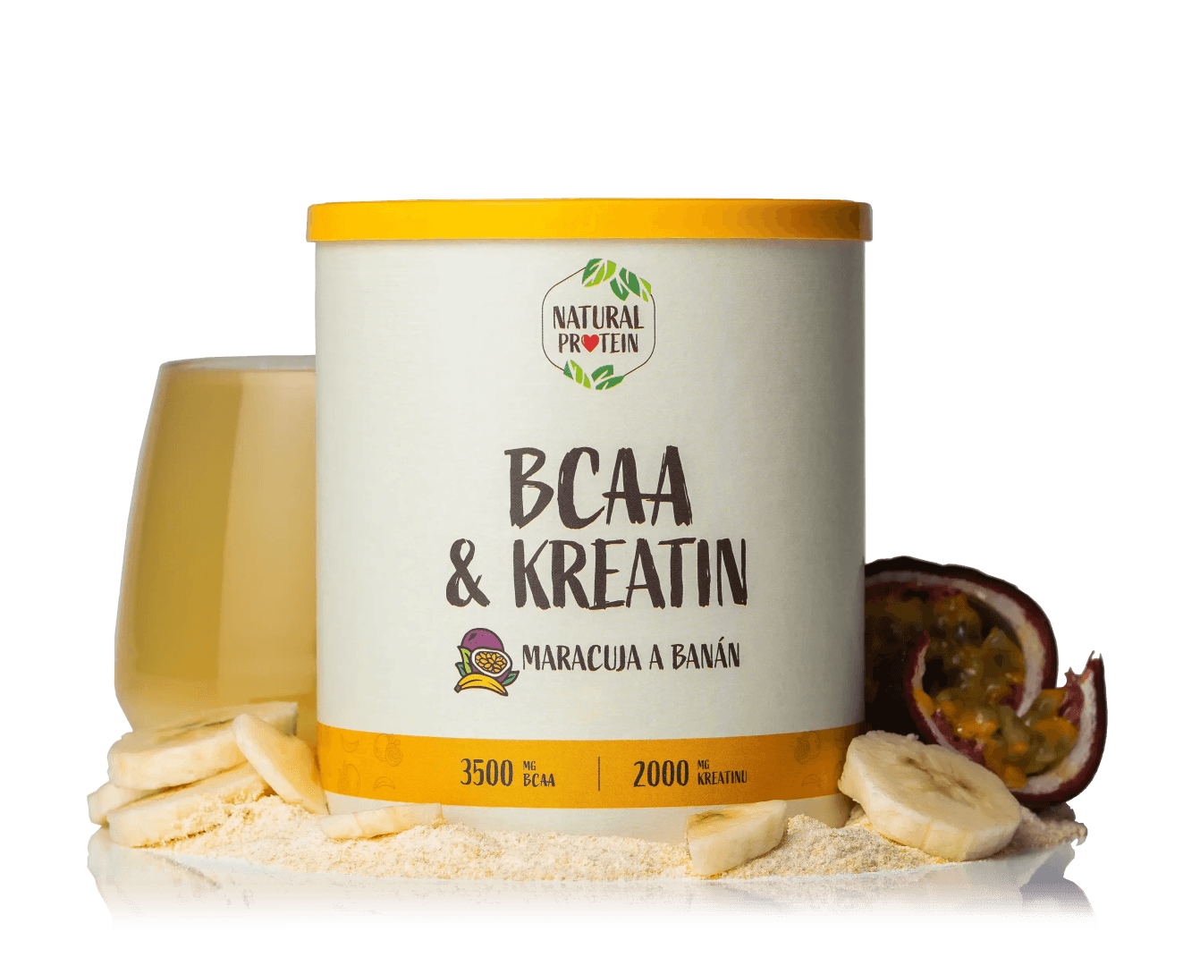 NaturalProtein BCAA + Kreatin Maracuja banán